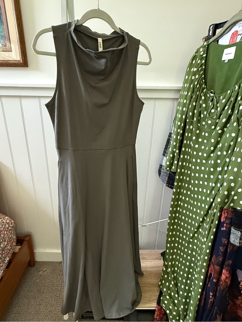 Pact Castor Grey  Sleeveless Maxi Dress